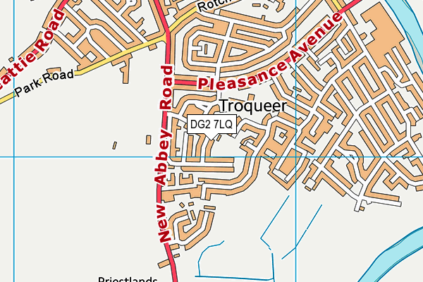 DG2 7LQ map - OS VectorMap District (Ordnance Survey)