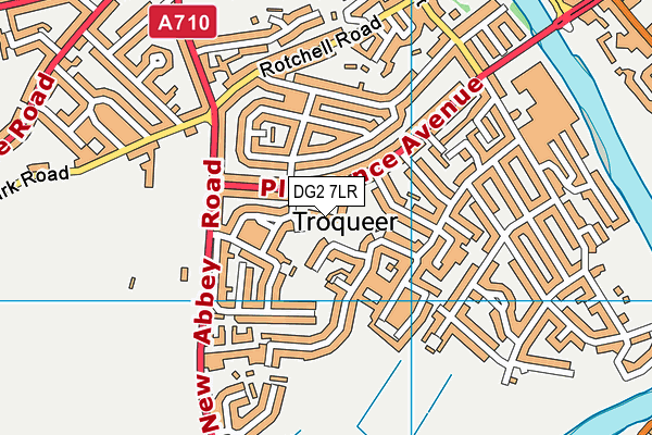 DG2 7LR map - OS VectorMap District (Ordnance Survey)