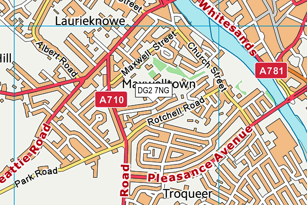 DG2 7NG map - OS VectorMap District (Ordnance Survey)