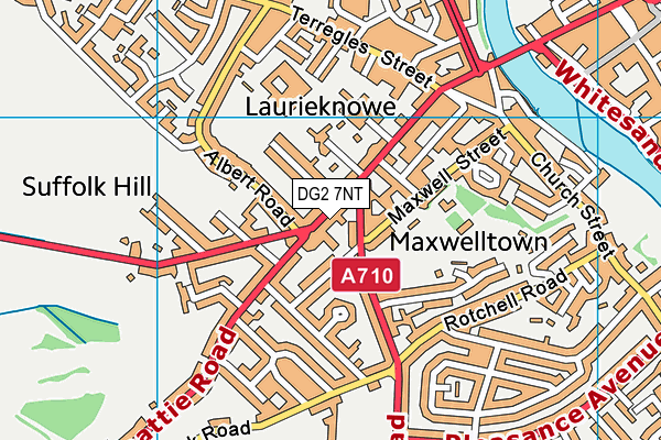 DG2 7NT map - OS VectorMap District (Ordnance Survey)