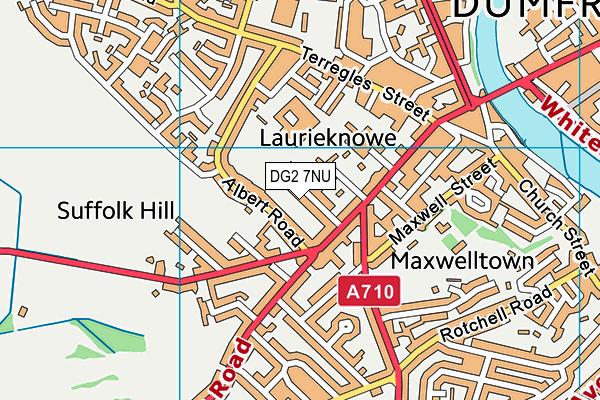 DG2 7NU map - OS VectorMap District (Ordnance Survey)