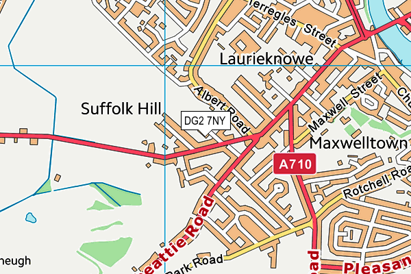 DG2 7NY map - OS VectorMap District (Ordnance Survey)