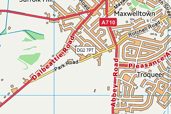 DG2 7PT map - OS VectorMap District (Ordnance Survey)