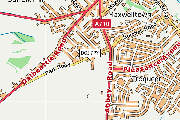 DG2 7PY map - OS VectorMap District (Ordnance Survey)