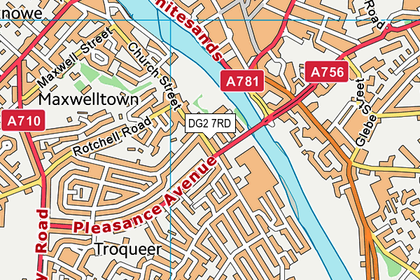 DG2 7RD map - OS VectorMap District (Ordnance Survey)