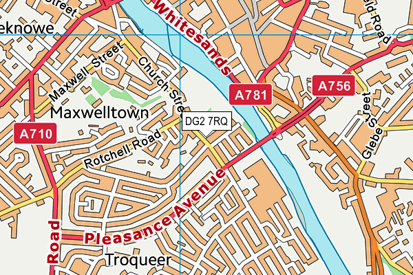 DG2 7RQ map - OS VectorMap District (Ordnance Survey)