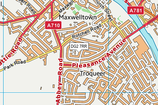 DG2 7RR map - OS VectorMap District (Ordnance Survey)