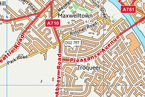 DG2 7RT map - OS VectorMap District (Ordnance Survey)