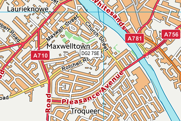 DG2 7SE map - OS VectorMap District (Ordnance Survey)