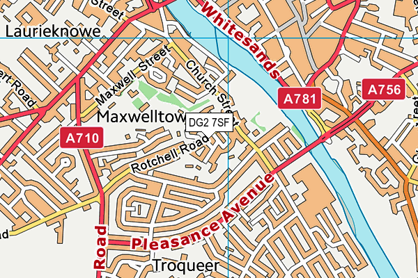 DG2 7SF map - OS VectorMap District (Ordnance Survey)