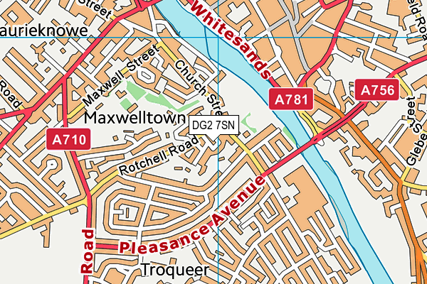 DG2 7SN map - OS VectorMap District (Ordnance Survey)