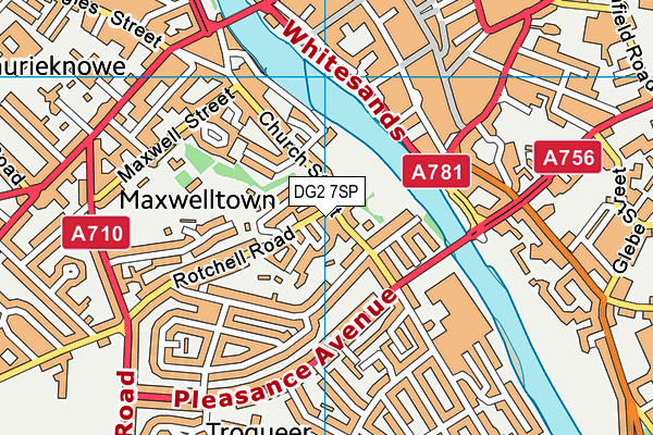 DG2 7SP map - OS VectorMap District (Ordnance Survey)