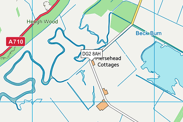 DG2 8AH map - OS VectorMap District (Ordnance Survey)