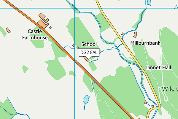 DG2 8AL map - OS VectorMap District (Ordnance Survey)