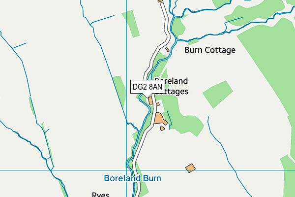 DG2 8AN map - OS VectorMap District (Ordnance Survey)