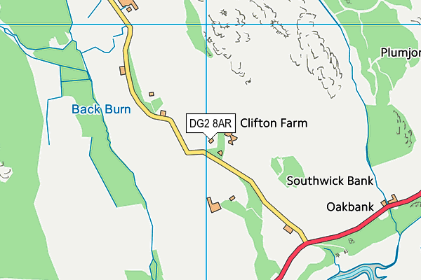 DG2 8AR map - OS VectorMap District (Ordnance Survey)