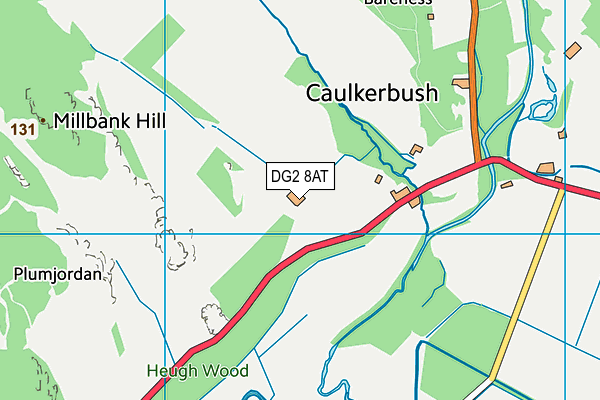 DG2 8AT map - OS VectorMap District (Ordnance Survey)