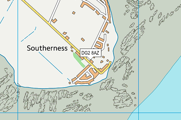 DG2 8AZ map - OS VectorMap District (Ordnance Survey)