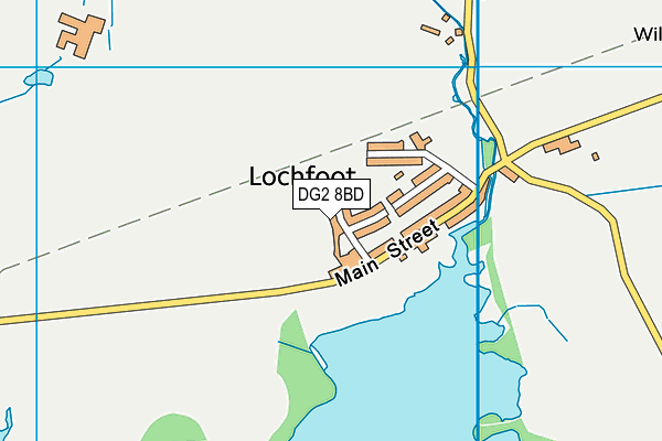 DG2 8BD map - OS VectorMap District (Ordnance Survey)