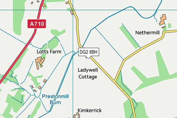 DG2 8BH map - OS VectorMap District (Ordnance Survey)