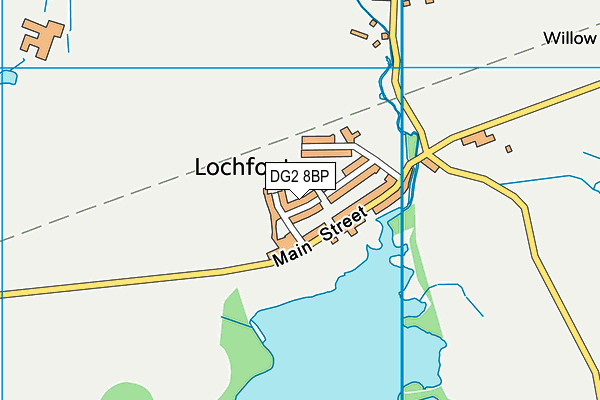 DG2 8BP map - OS VectorMap District (Ordnance Survey)