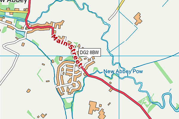 DG2 8BW map - OS VectorMap District (Ordnance Survey)