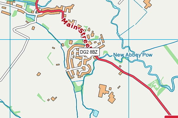 DG2 8BZ map - OS VectorMap District (Ordnance Survey)