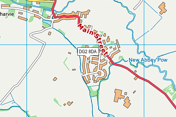 DG2 8DA map - OS VectorMap District (Ordnance Survey)