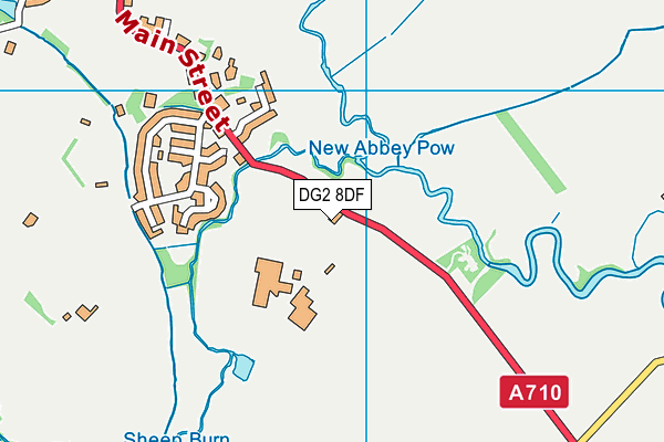 DG2 8DF map - OS VectorMap District (Ordnance Survey)