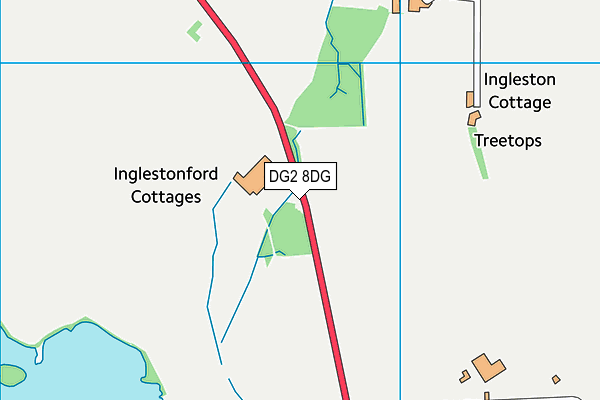DG2 8DG map - OS VectorMap District (Ordnance Survey)