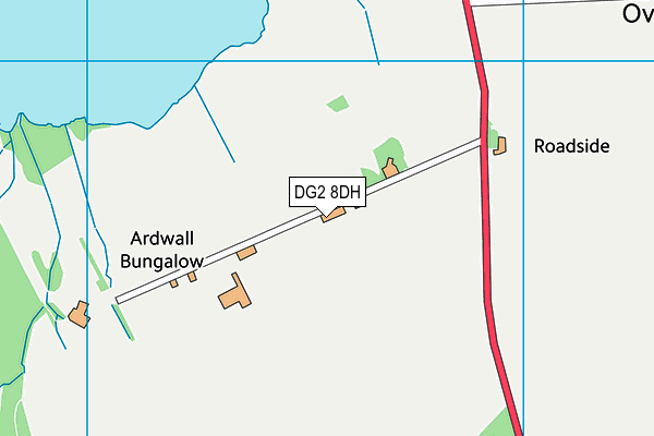 DG2 8DH map - OS VectorMap District (Ordnance Survey)