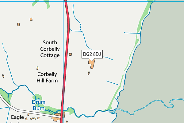 DG2 8DJ map - OS VectorMap District (Ordnance Survey)