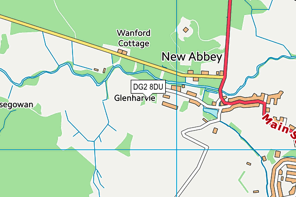 DG2 8DU map - OS VectorMap District (Ordnance Survey)