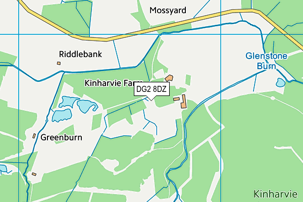 DG2 8DZ map - OS VectorMap District (Ordnance Survey)