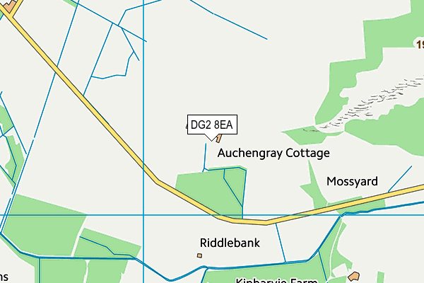 DG2 8EA map - OS VectorMap District (Ordnance Survey)