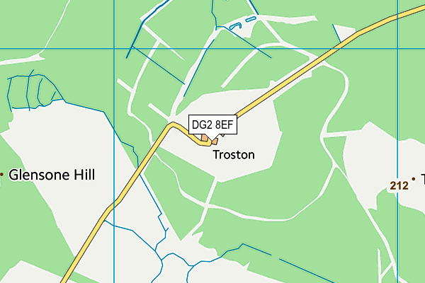 DG2 8EF map - OS VectorMap District (Ordnance Survey)