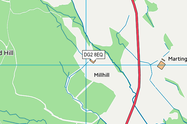 DG2 8EQ map - OS VectorMap District (Ordnance Survey)