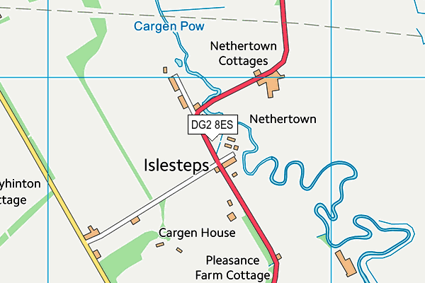 DG2 8ES map - OS VectorMap District (Ordnance Survey)