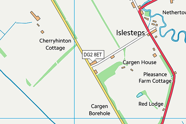 DG2 8ET map - OS VectorMap District (Ordnance Survey)