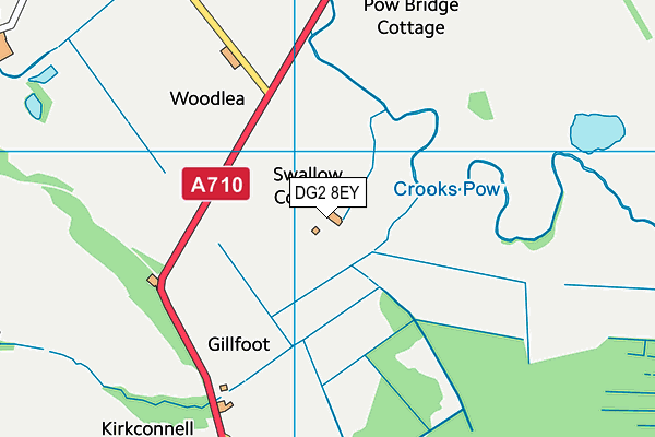 DG2 8EY map - OS VectorMap District (Ordnance Survey)