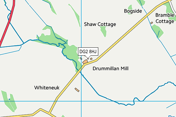 DG2 8HJ map - OS VectorMap District (Ordnance Survey)