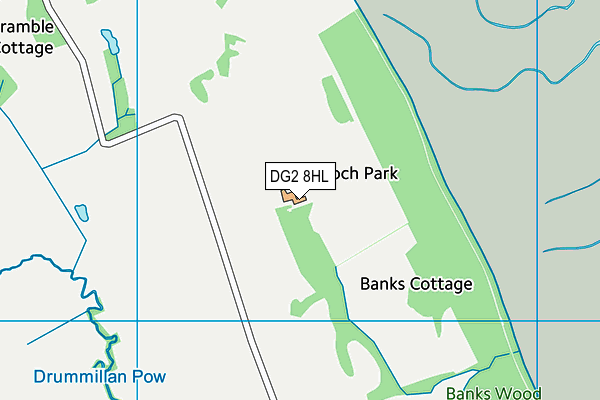 DG2 8HL map - OS VectorMap District (Ordnance Survey)