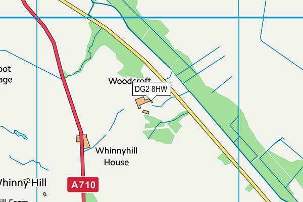 DG2 8HW map - OS VectorMap District (Ordnance Survey)