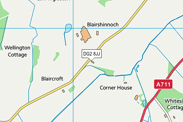 DG2 8JJ map - OS VectorMap District (Ordnance Survey)