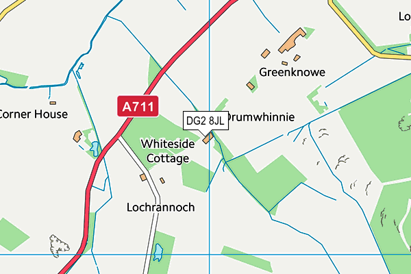 DG2 8JL map - OS VectorMap District (Ordnance Survey)