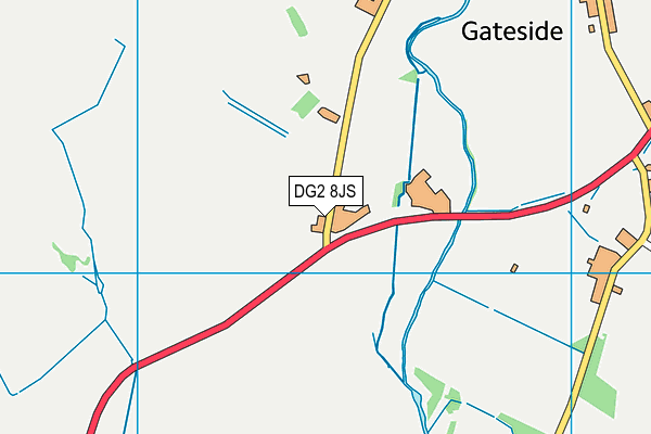DG2 8JS map - OS VectorMap District (Ordnance Survey)