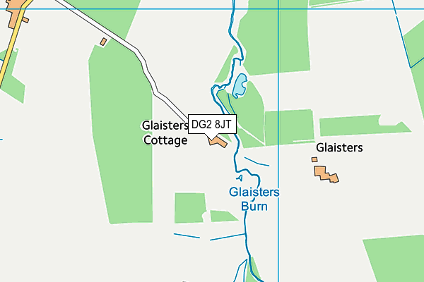 DG2 8JT map - OS VectorMap District (Ordnance Survey)