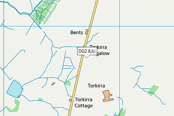 DG2 8JU map - OS VectorMap District (Ordnance Survey)