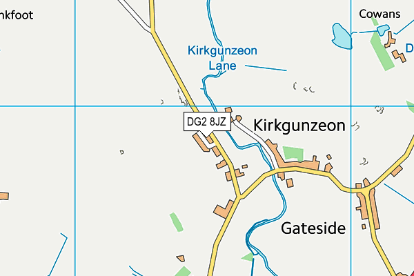 DG2 8JZ map - OS VectorMap District (Ordnance Survey)
