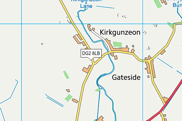 DG2 8LB map - OS VectorMap District (Ordnance Survey)